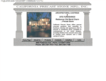 Tablet Screenshot of californiaprecast.com